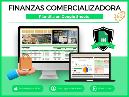 Control Financiero 360° Comercializadora Google Sheets | $MXN