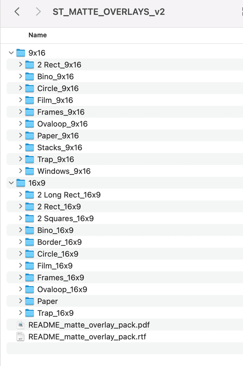 Matte Overlay Pack 