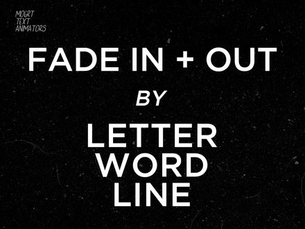 Text Animator: Fade In