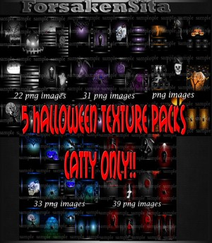 5 Halloween Packs Catty Only!!