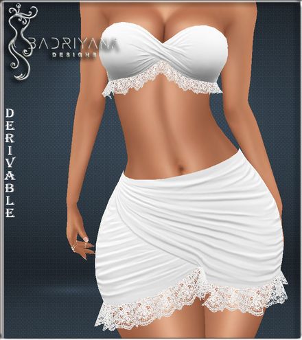 LACE TUBE AND SKIRT