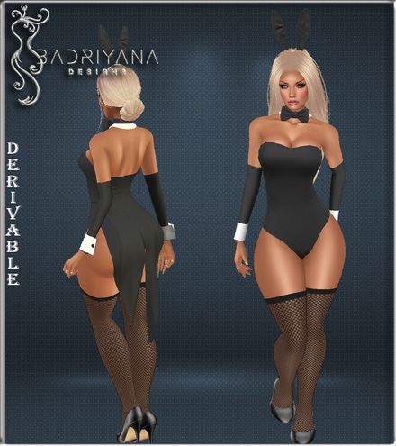 BUNNY WITH TAILS STOCKINGS HEELS