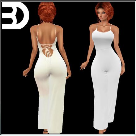 TIE BACK PANTSUIT MESH