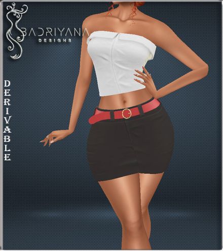 FOLD TOP AND SKIRT