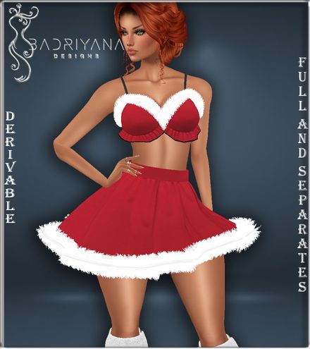 FUR SKIRT SET