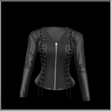 LEATHER JACKET MESH