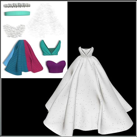 DELURE STARLIGHT GOWN MESH