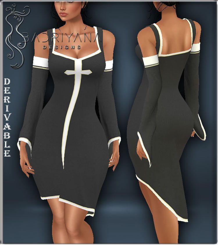 Scarf-Hem Dress
