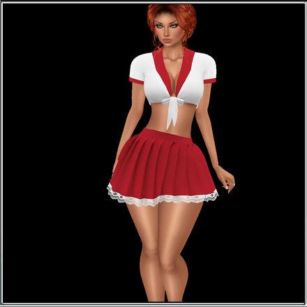 SCHOOL GIRL SKIRT AND TOP