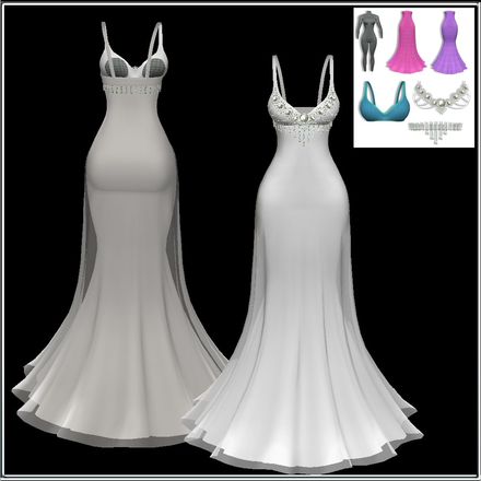 DELURE GEM GOWN MESH