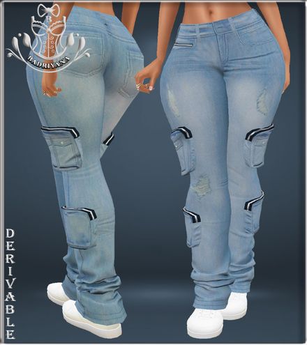 POCKET JEANS AND SHOES