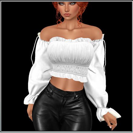SCRUNCH SLEEVE TOP