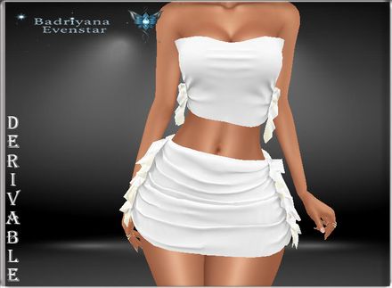 SIDE TIE TOP AND SKIRT