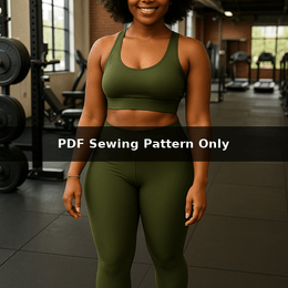 Basic Legging Sewing Pattern: High Waist, Stretch Fit, Everyday Comfort (PDF Pattern) 