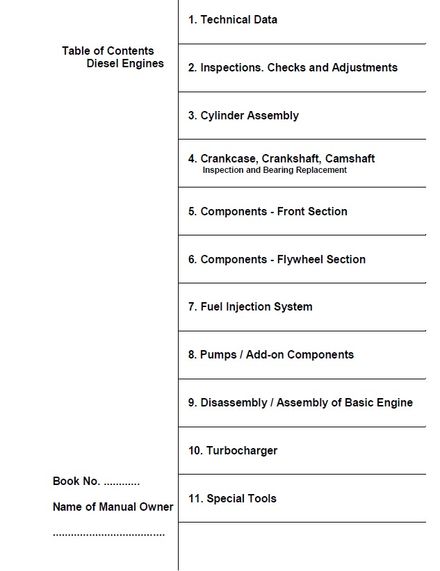 LIEBHERR DIESEL ENGINES D9306 9308 9406 9408 TECHNICAL SERVICE REPAIR MANUAL (TM1831)