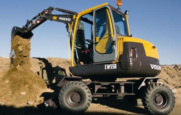 VOLVO EW55B COMPACT WHEEL EXCAVATOR SERVICE REPAIR MANUAL
