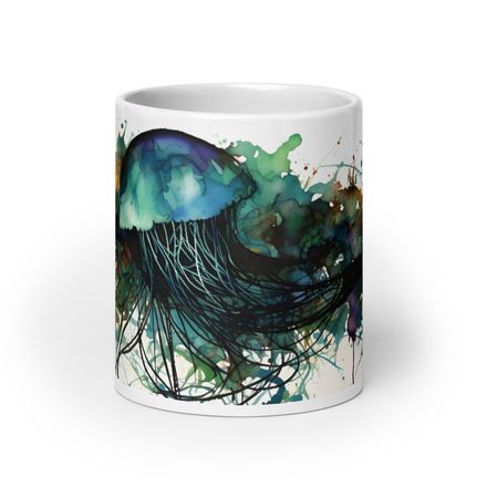 Watercolor Jellyfish Mug