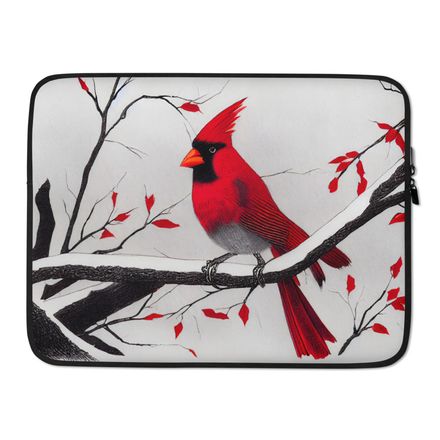 Winter Cardinal Laptop Bag