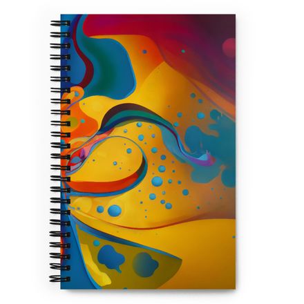 Funky Abstract Lava Notebook