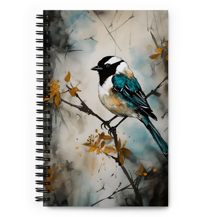 Sparrow Calligraphy Notebook