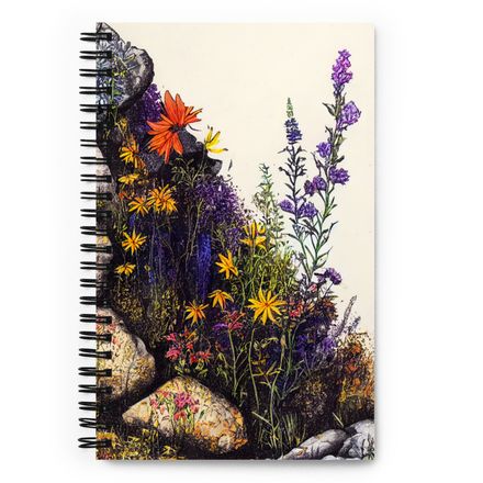 Ink and Pen Wildflowers Notebook