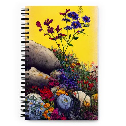 Ink and Pen Wildflowers Notebook 2