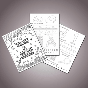 Trace &amp; Learn Workbook: Letters, Numbers, &amp; Critters