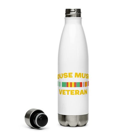 &quot;HOUSE MUSIC VETERAN&quot; Premium Water Bottle