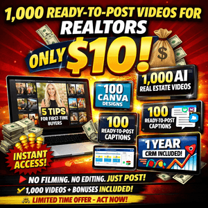 DFY 1,000 Realestate Videos