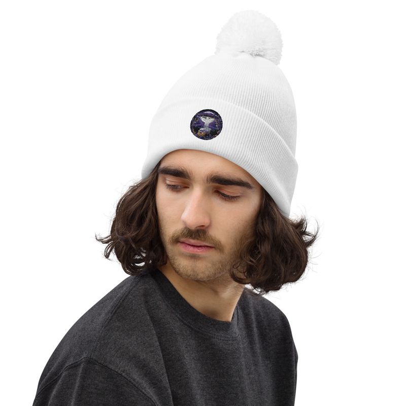 Unisex Global Disclosure Pom-Pom Beanie 