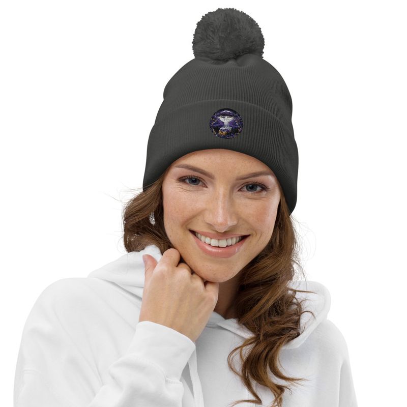 Unisex Global Disclosure Pom-Pom Beanie 