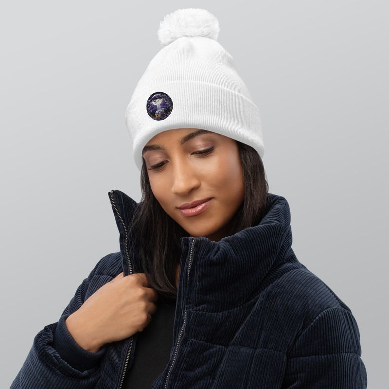 Unisex Global Disclosure Pom-Pom Beanie 
