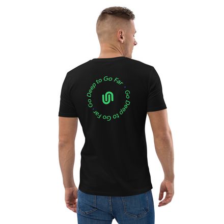 UU Organic T-Shirt Go Deep to Go Far (Unisex, Dark)