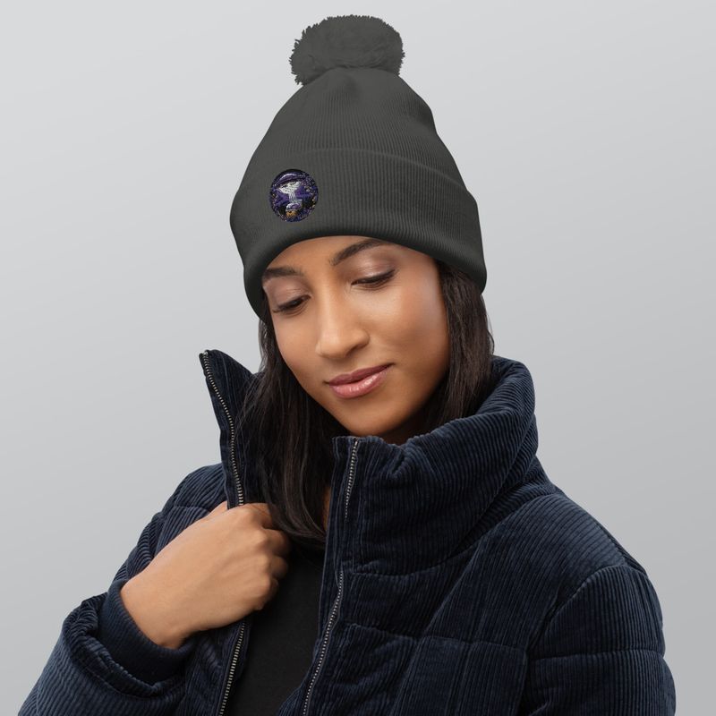 Unisex Global Disclosure Pom-Pom Beanie 