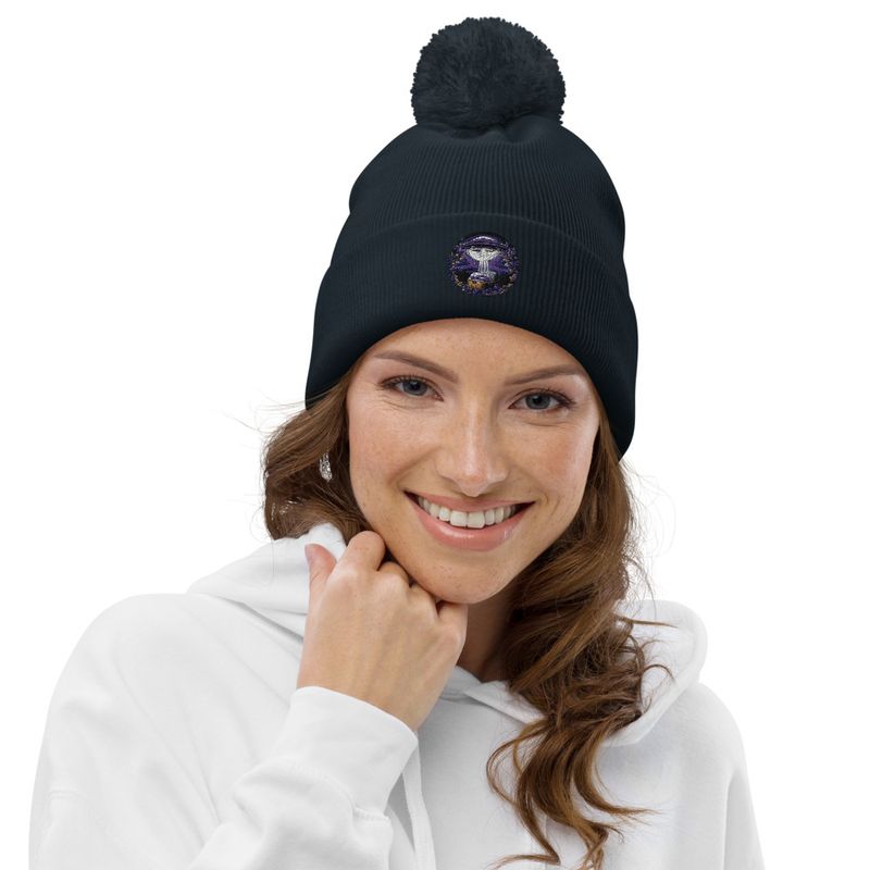 Unisex Global Disclosure Pom-Pom Beanie 