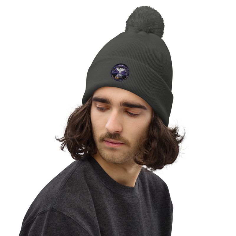 Unisex Global Disclosure Pom-Pom Beanie 