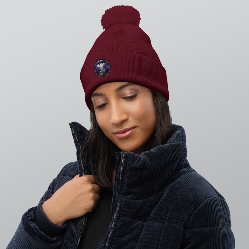Unisex Global Disclosure Pom-Pom Beanie 