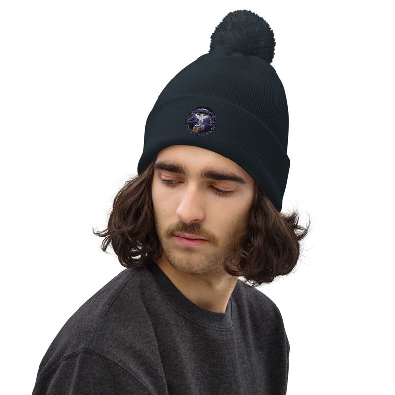 Unisex Global Disclosure Pom-Pom Beanie 