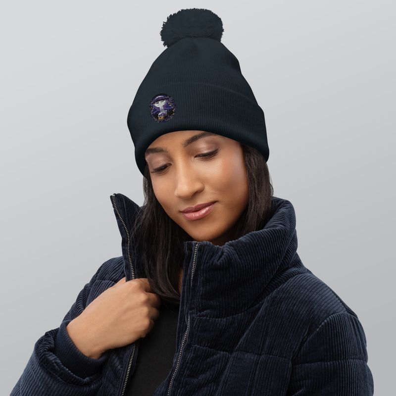 Unisex Global Disclosure Pom-Pom Beanie 