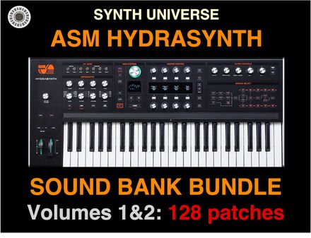 ASM Hydrasynth Sound banks Vol. 1 &amp; Vol. 2 bundle (128 patches)