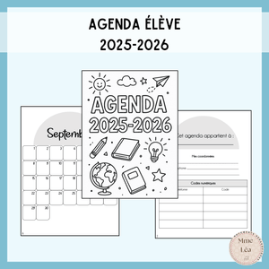 Agenda élève 2025-2026