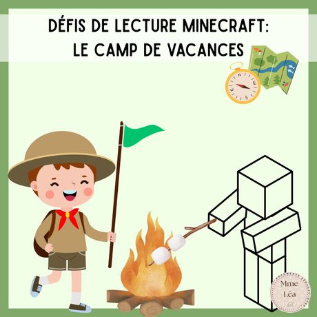Défis de lecture Minecraft : Camp de vacances