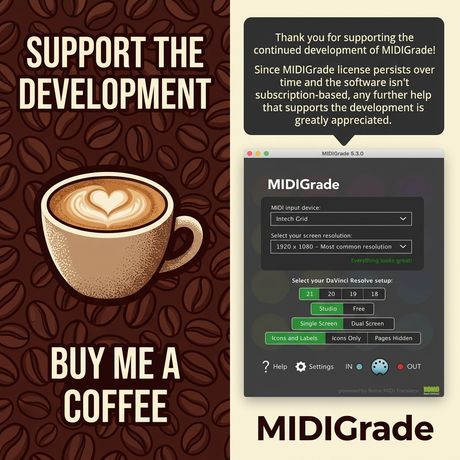 Support MIDIGrade development