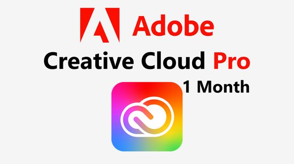 Adobe Creative Cloud Pro 1 Month – 20+ Apps + 4,000 Firefly Credits