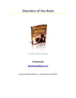 Disorders of the brain