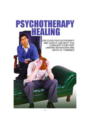 Psychotherapy healing