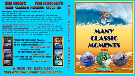BLU-RAY DISC / &quot;MANY CLASSIC MOMENTS REDUX&quot;  plus &quot;SURFWARS&quot;. REMASTER in HIGH DEF