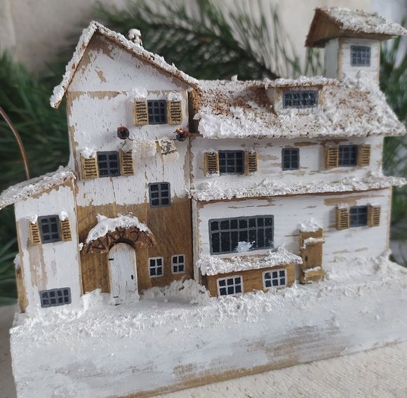 “Winter city” Double-sided composition