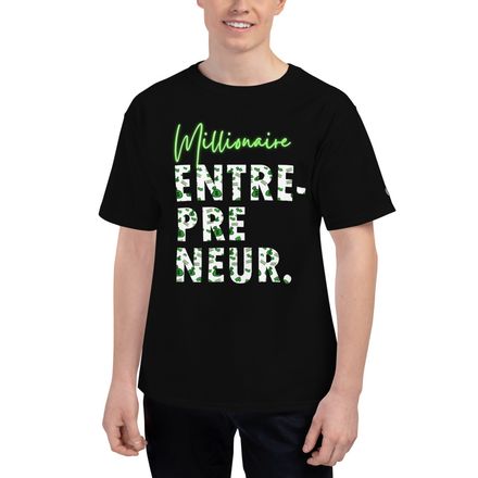 Neon Millionaire Entrepreneur T- Shirt