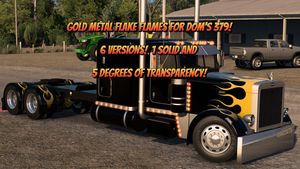 Gold Metal Flake Flamed DDC 379